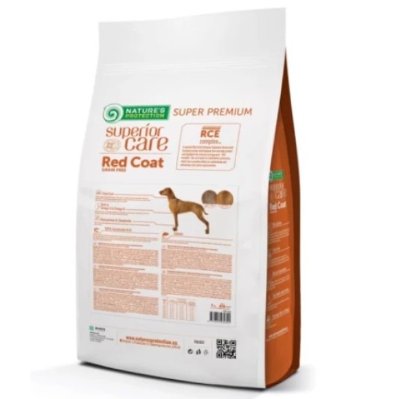 Nature’s Protection Red Coat Grain Free Lamb Adult All Breeds - Суха храна за израснали кучета от всички породи с червена козина с агнешко месо - 10 кг
